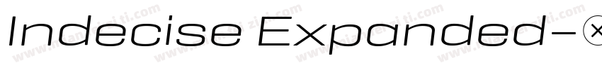 Indecise Expanded字体转换